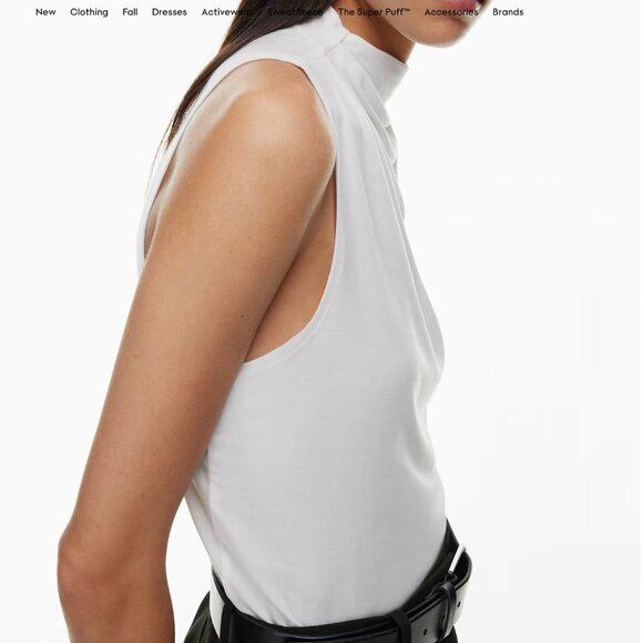 Babaton Boardroom Top - Drapey jersey cowlneck top - Picture 2 of 4